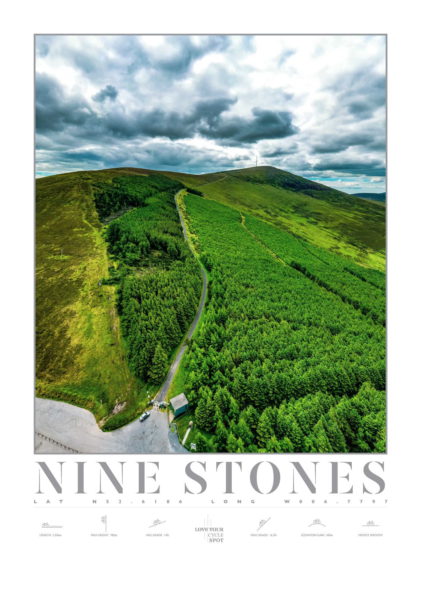 NINE STONES MAST CLIMB MOUNT LEINSTER CO CARLOW