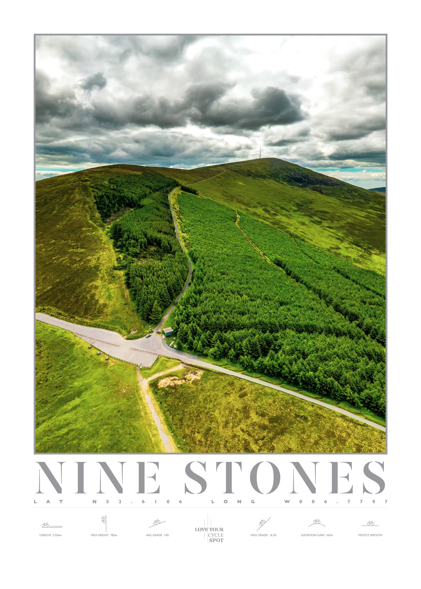 NINE STONES MAST CLIMB MOUNT LEINSTER CO CARLOW