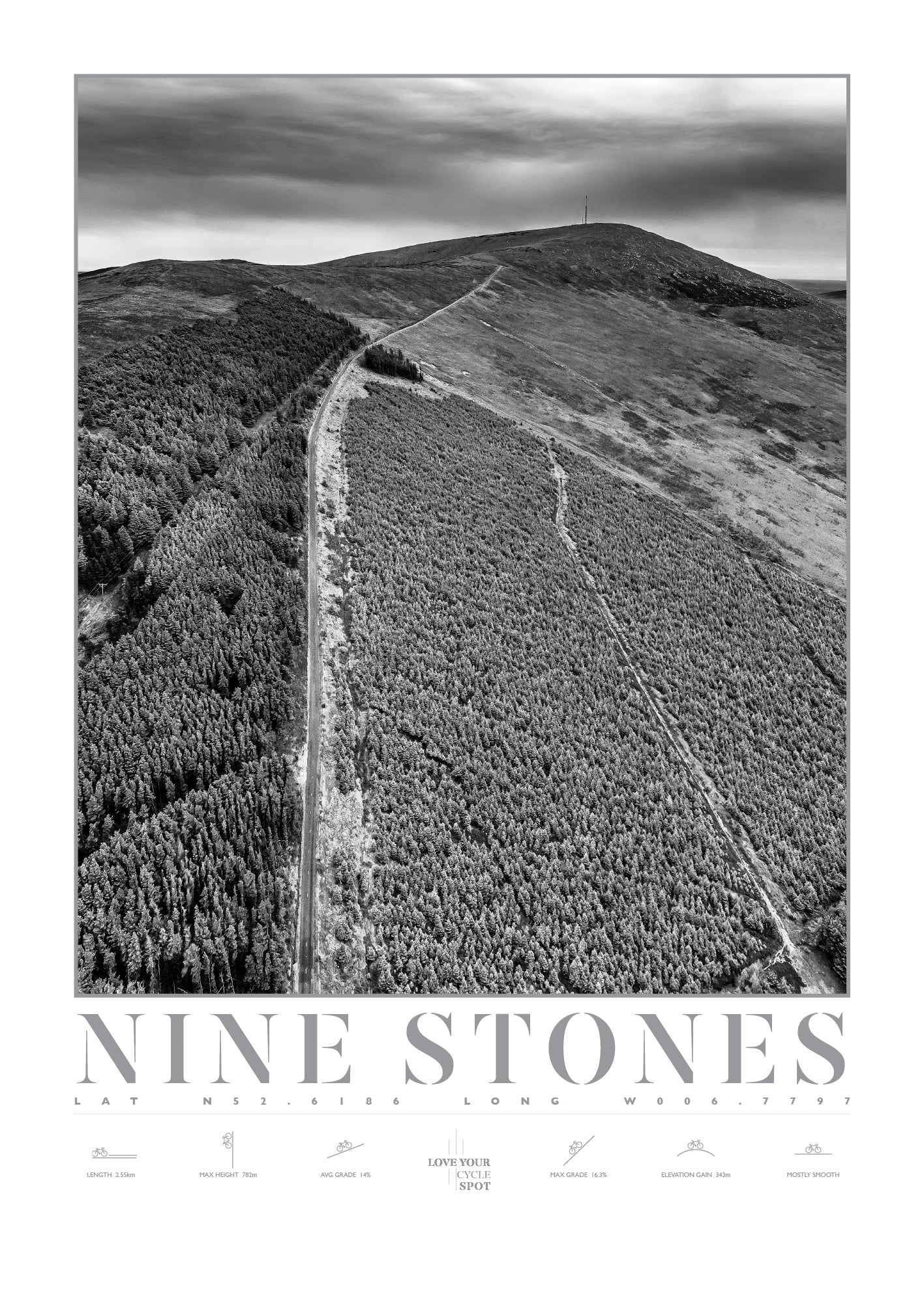 NINE STONES MAST CLIMB MOUNT LEINSTER CO CARLOW