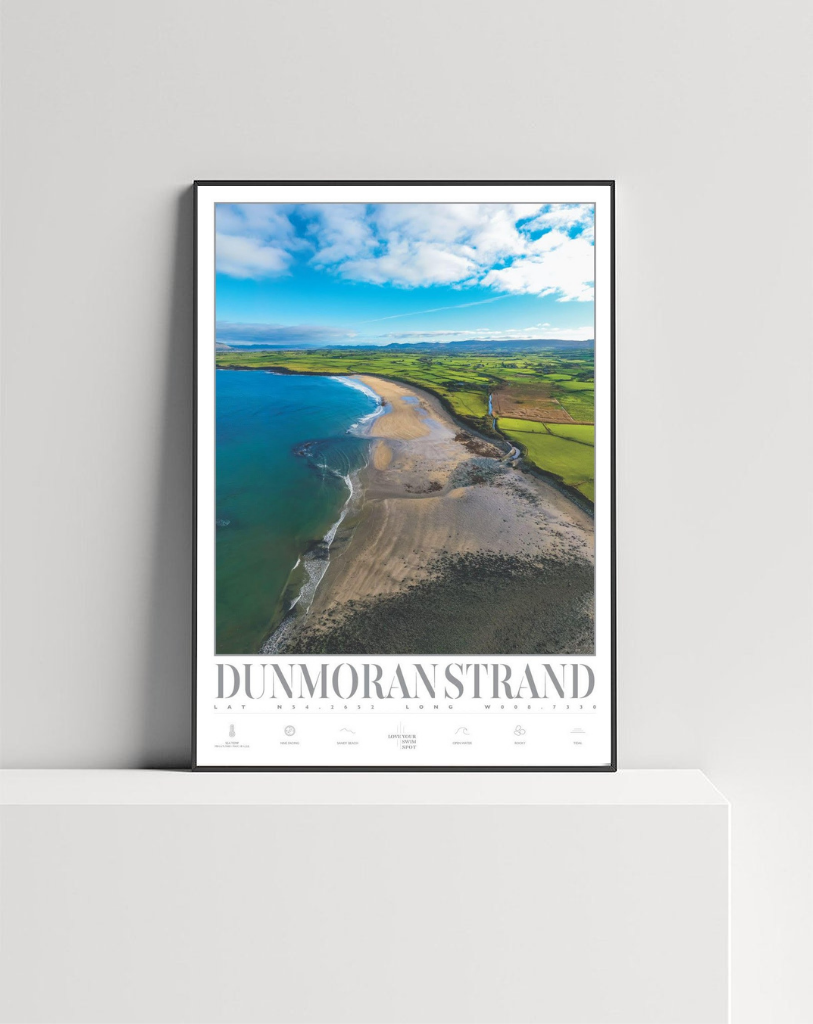Stunning aerial photos of Dunmoran Strand, Co Sligo the perfect gift. Love Your Spot