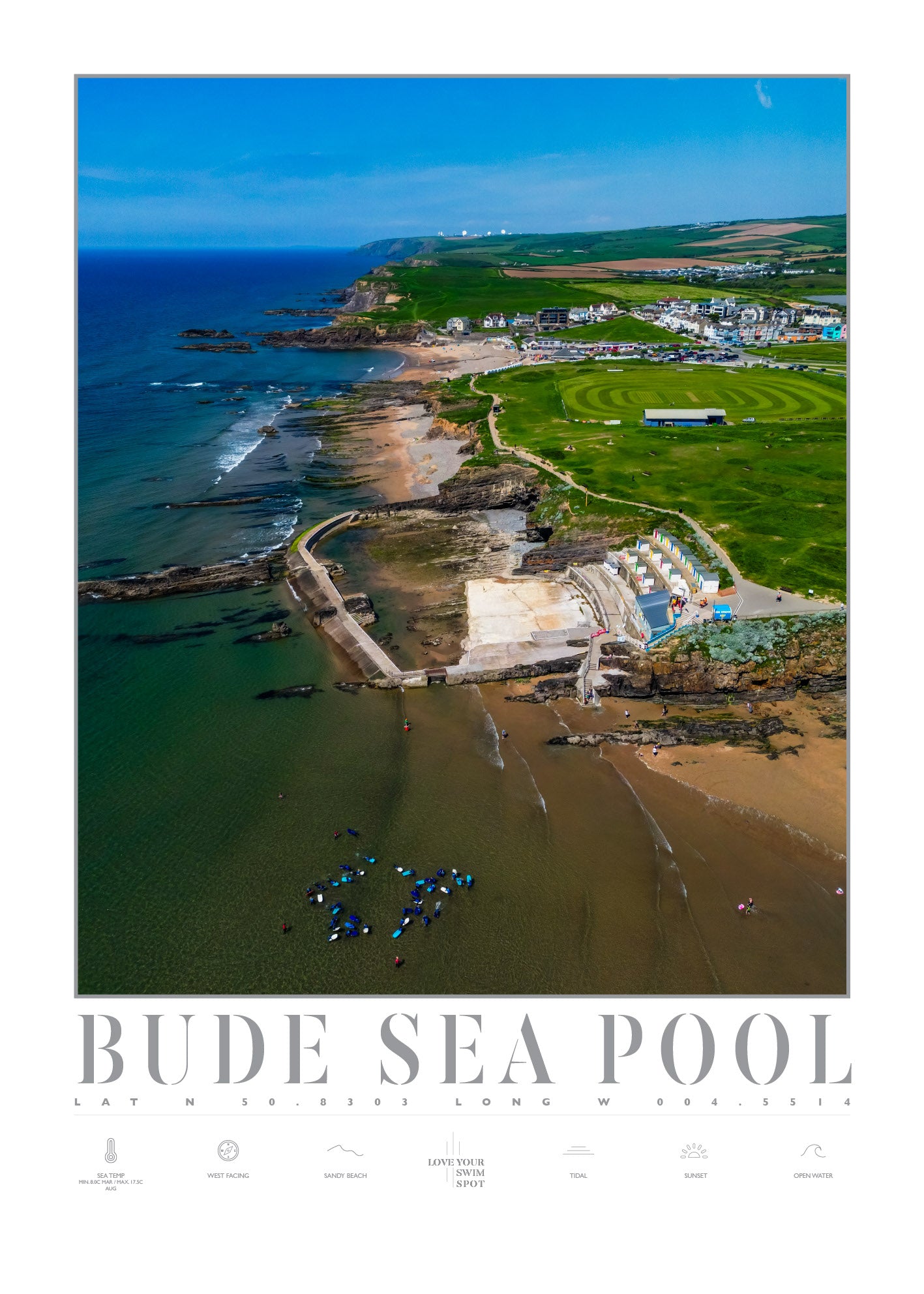 BUDE SEA POOL SUMMERLEAZE CORNWALL ENGLAND