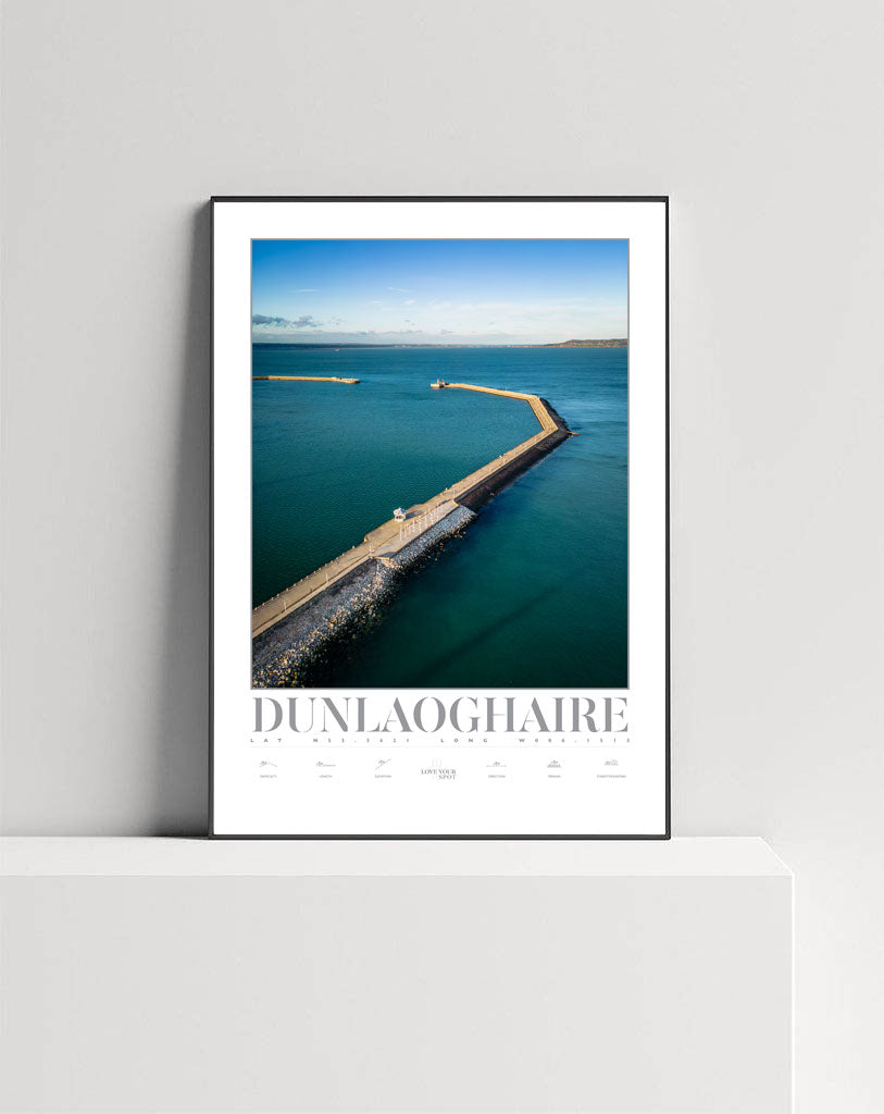 Love Your Spot framed print of Dun Laoghaire Pier