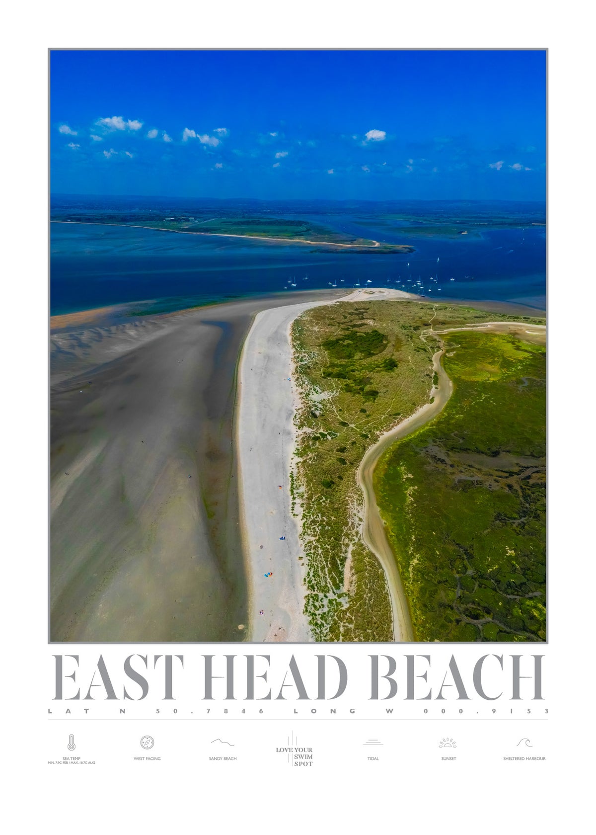 EAST HEAD BEACH WEST SUSSEX ENGLAND