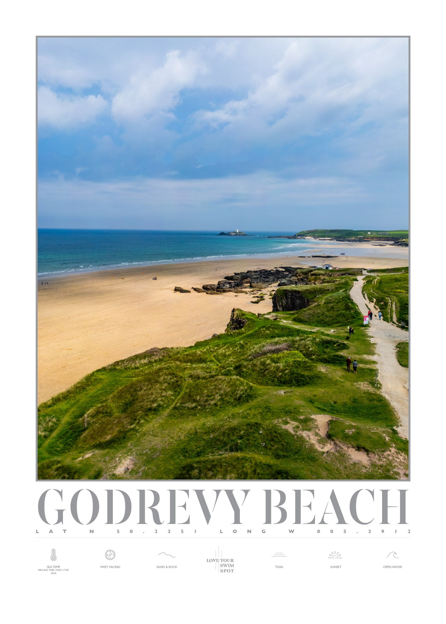 GODREVY BEACH  CORNWALL ENGLAND