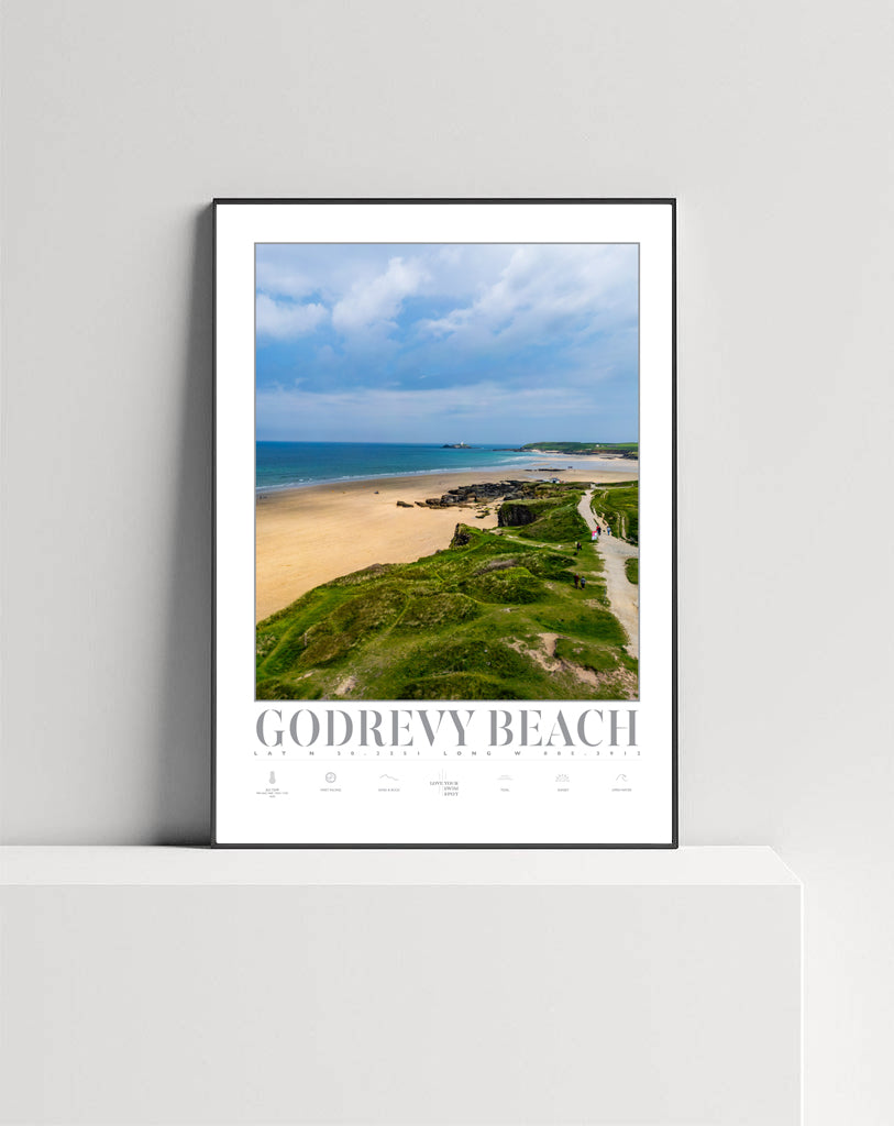 GODREVY BEACH  CORNWALL ENGLAND