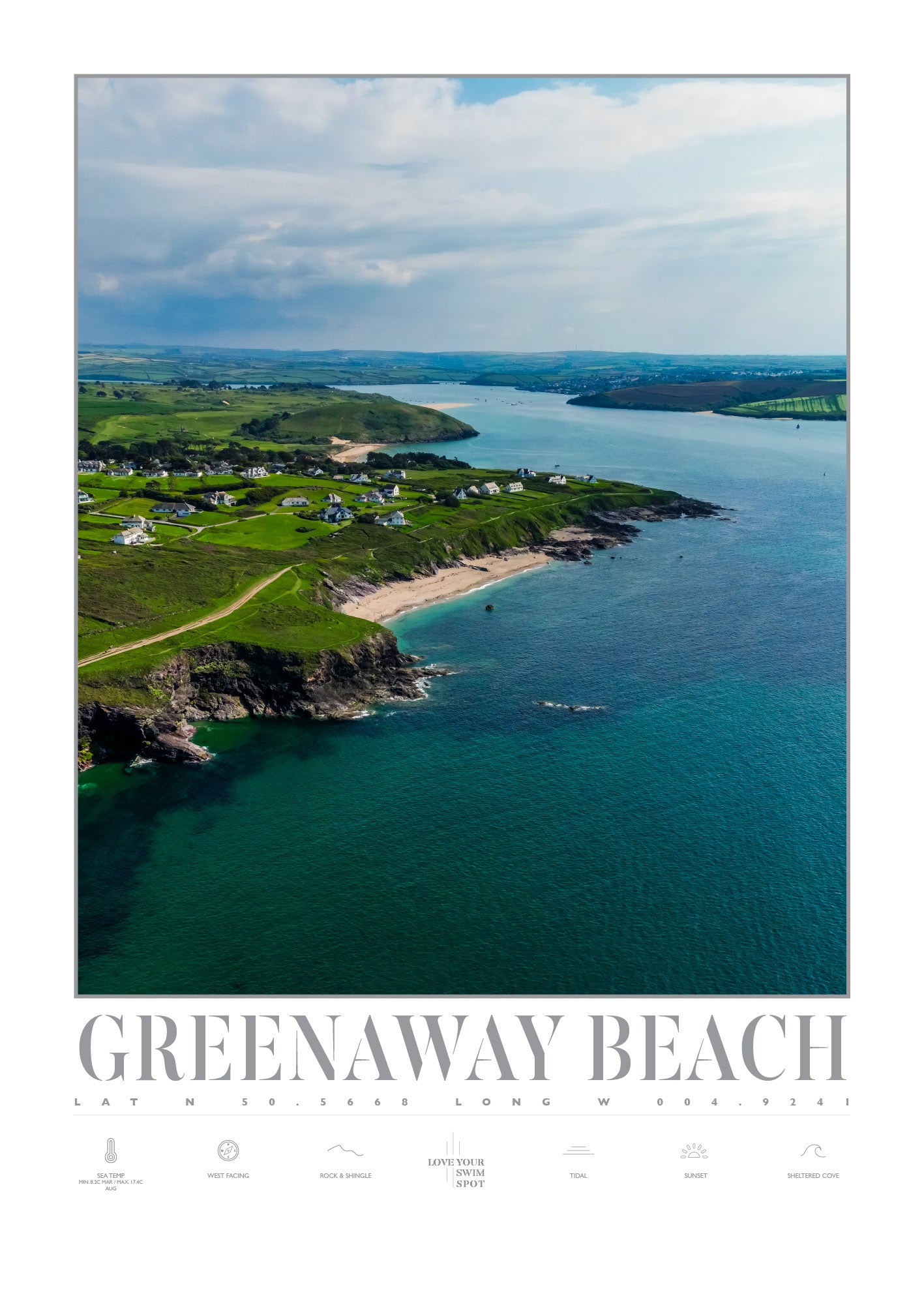 GREENAWAY BEACH CORNWALL ENGLAND