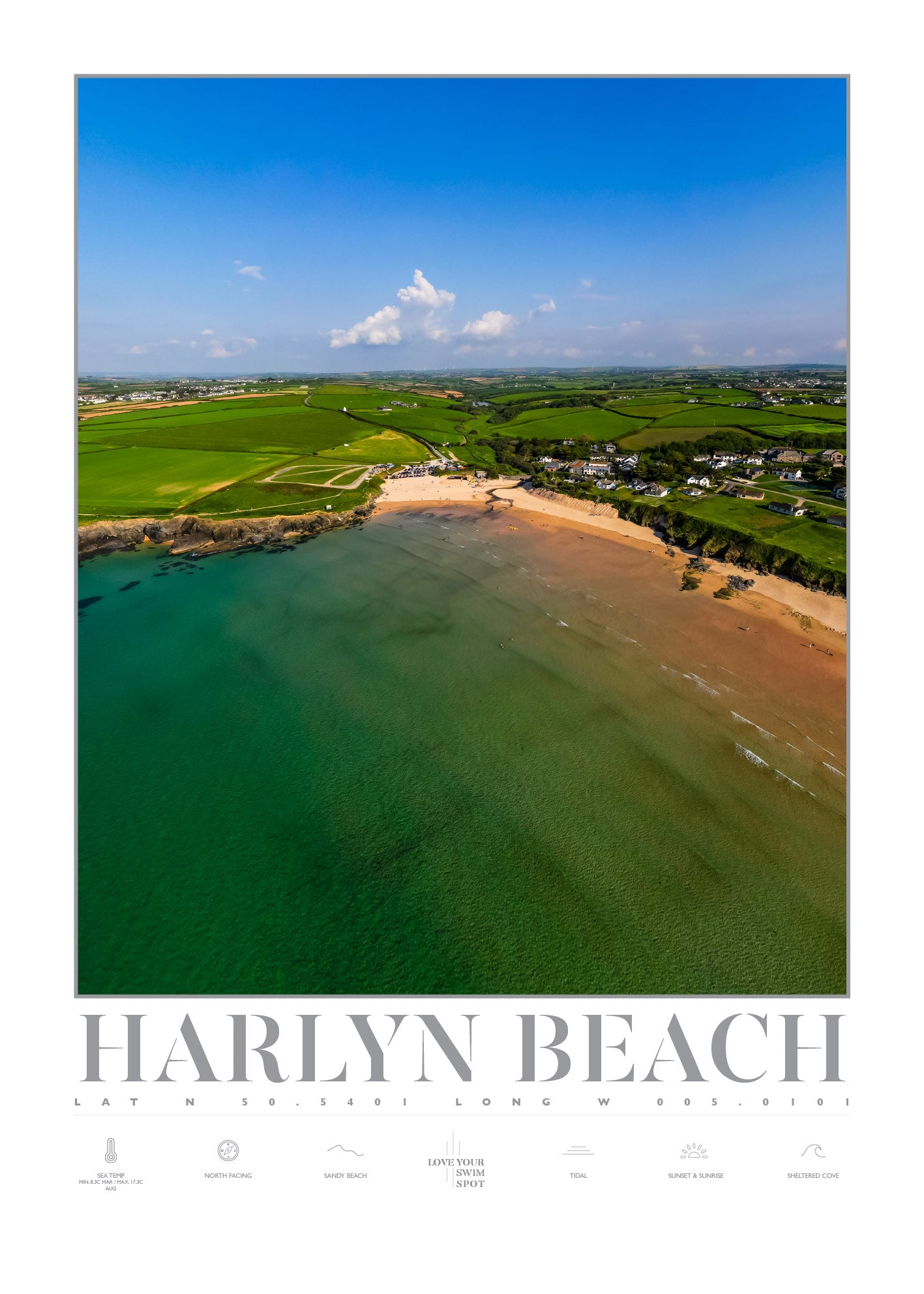 HARLYN BEACH CORNWALL ENGLAND