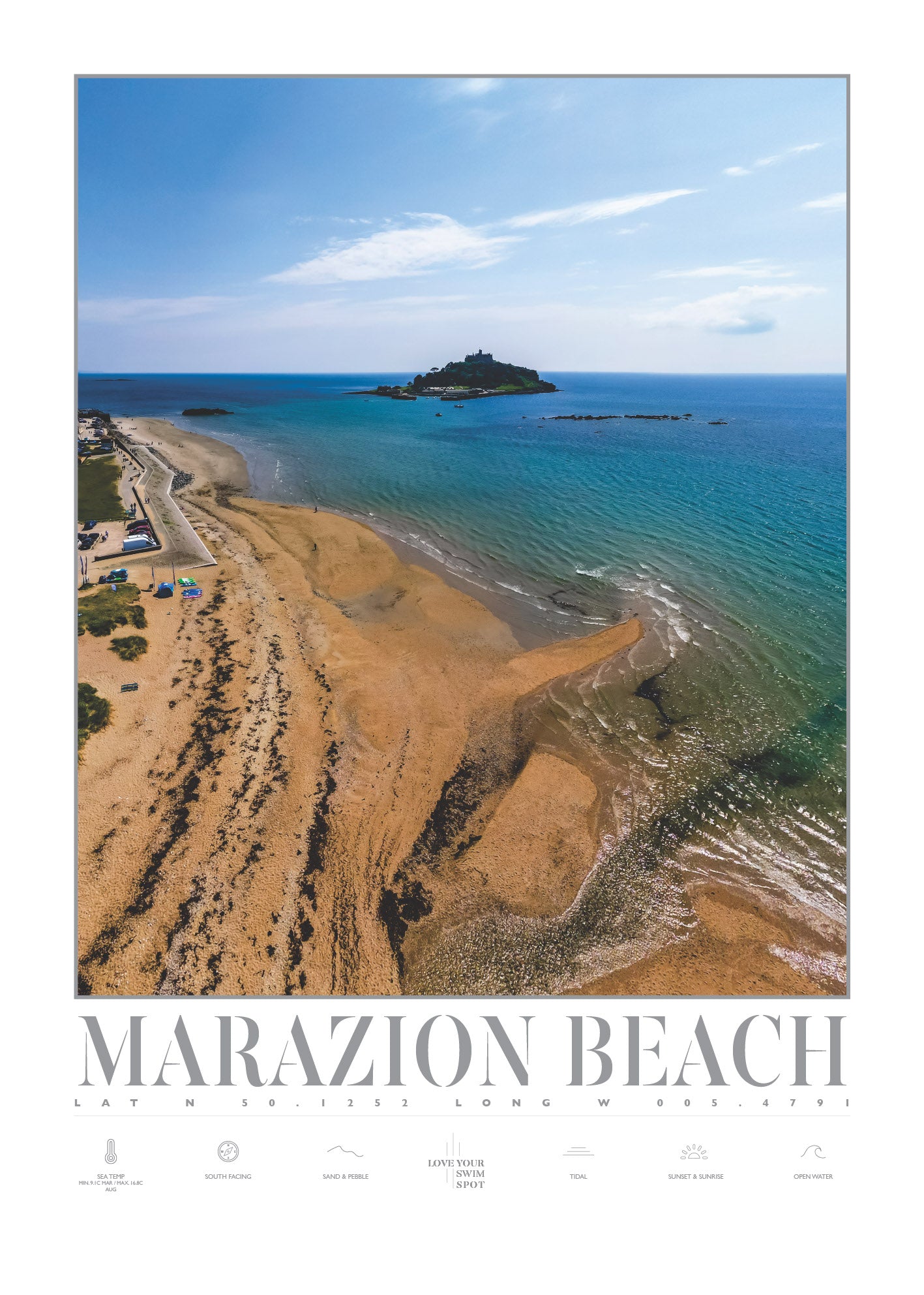 MARAZION BEACH CORNWALL ENGLAND