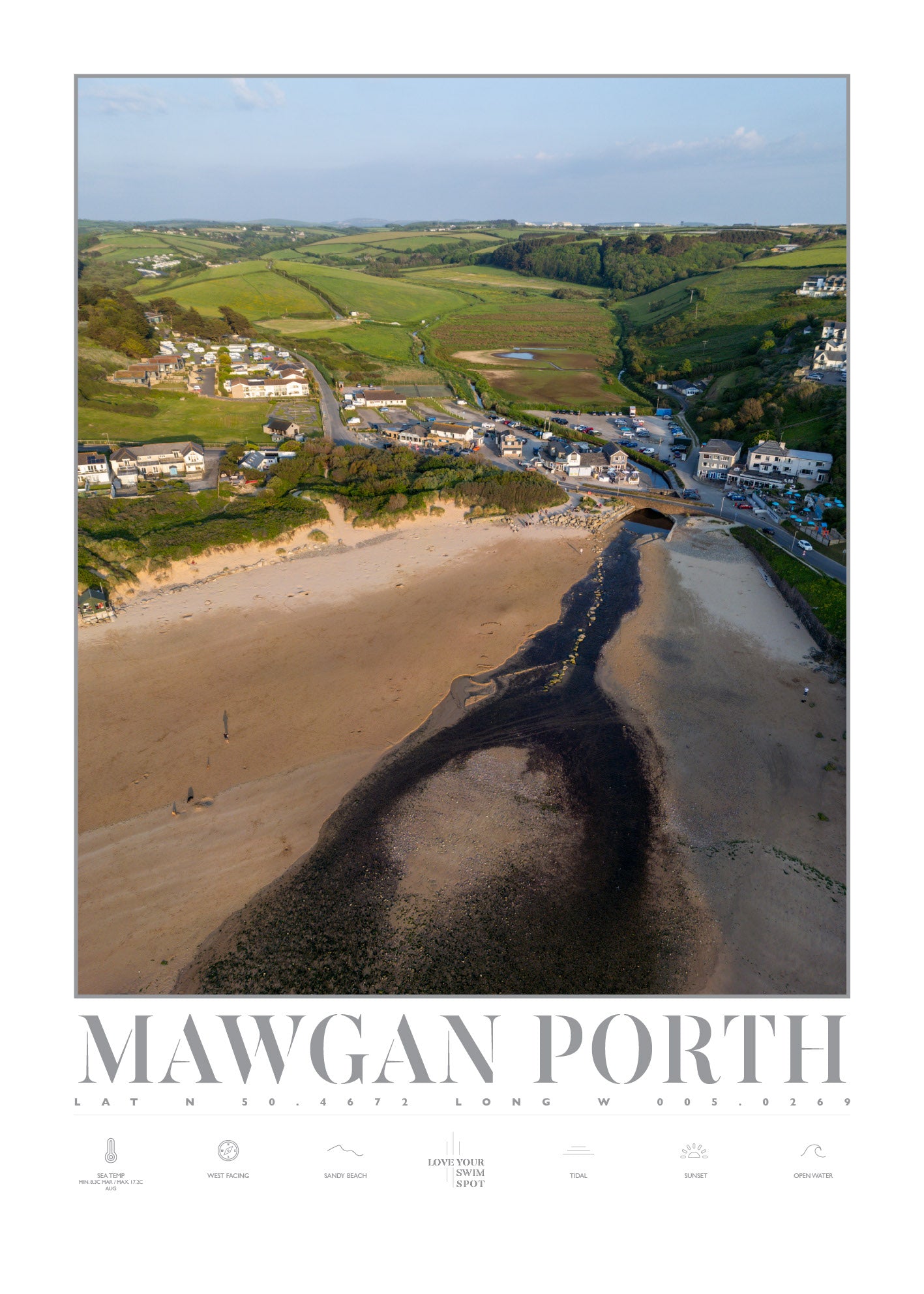 MAWGAN PORTH BEACH CORNWALL ENGLAND