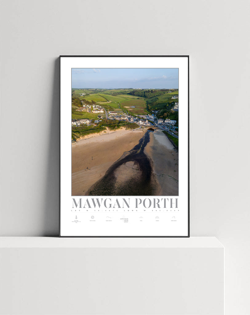 MAWGAN PORTH BEACH CORNWALL ENGLAND