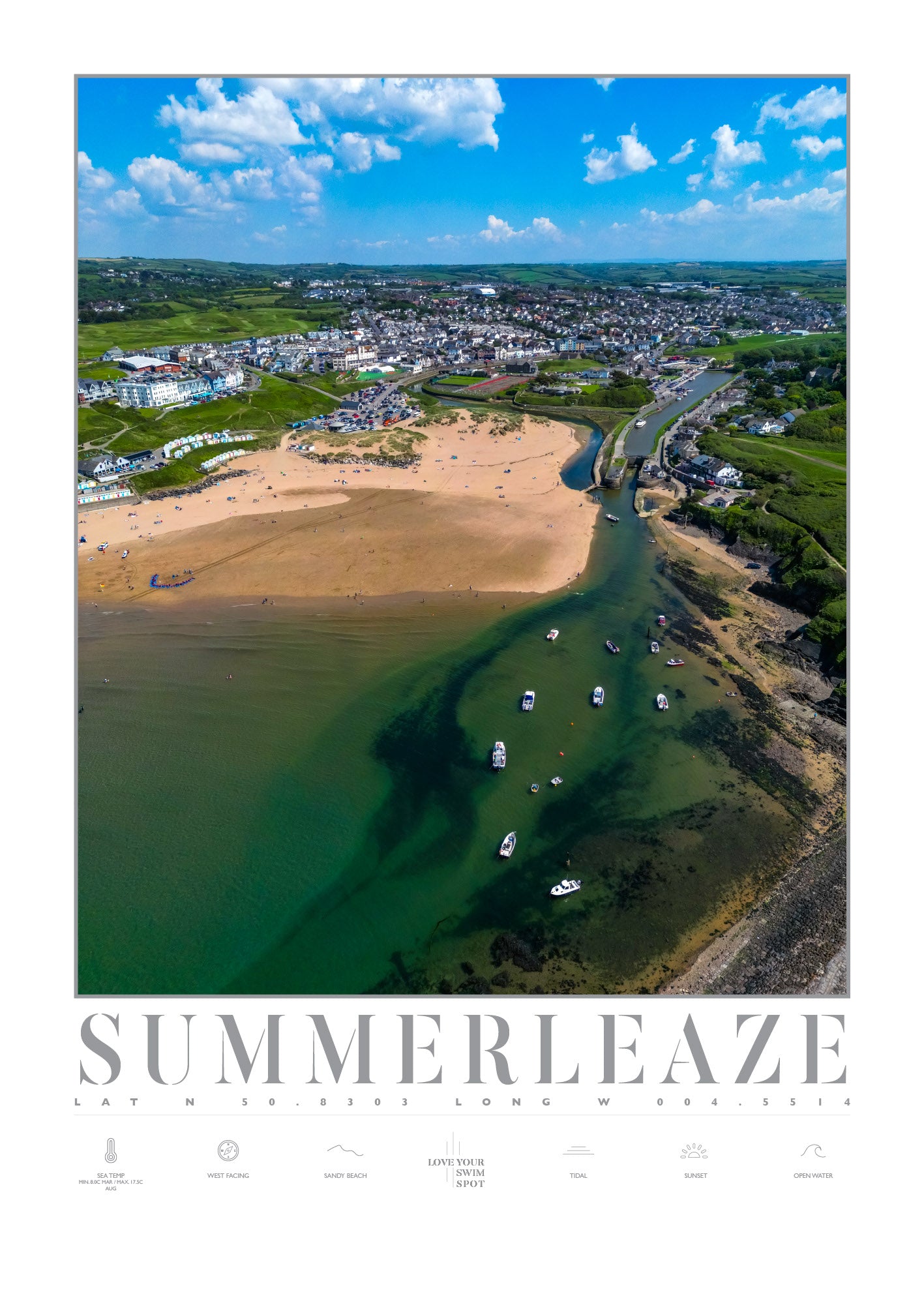 SUMMERLEAZE BEACH CORNWALL ENGLAND