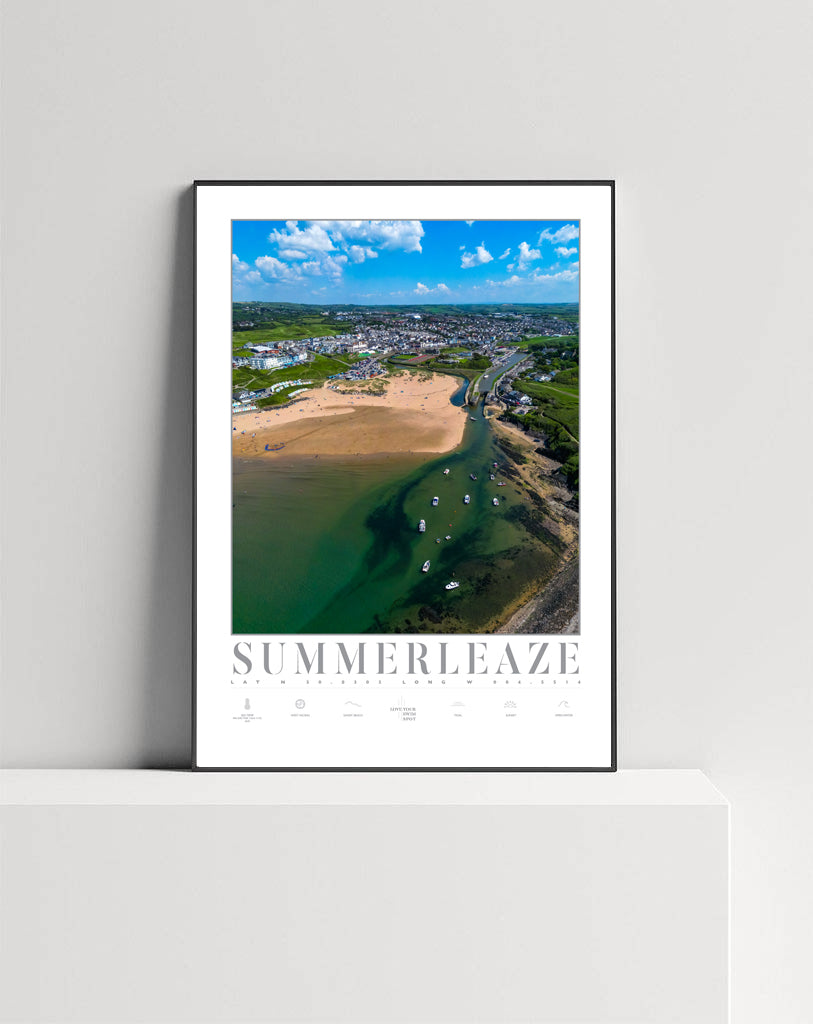 SUMMERLEAZE BEACH CORNWALL ENGLAND
