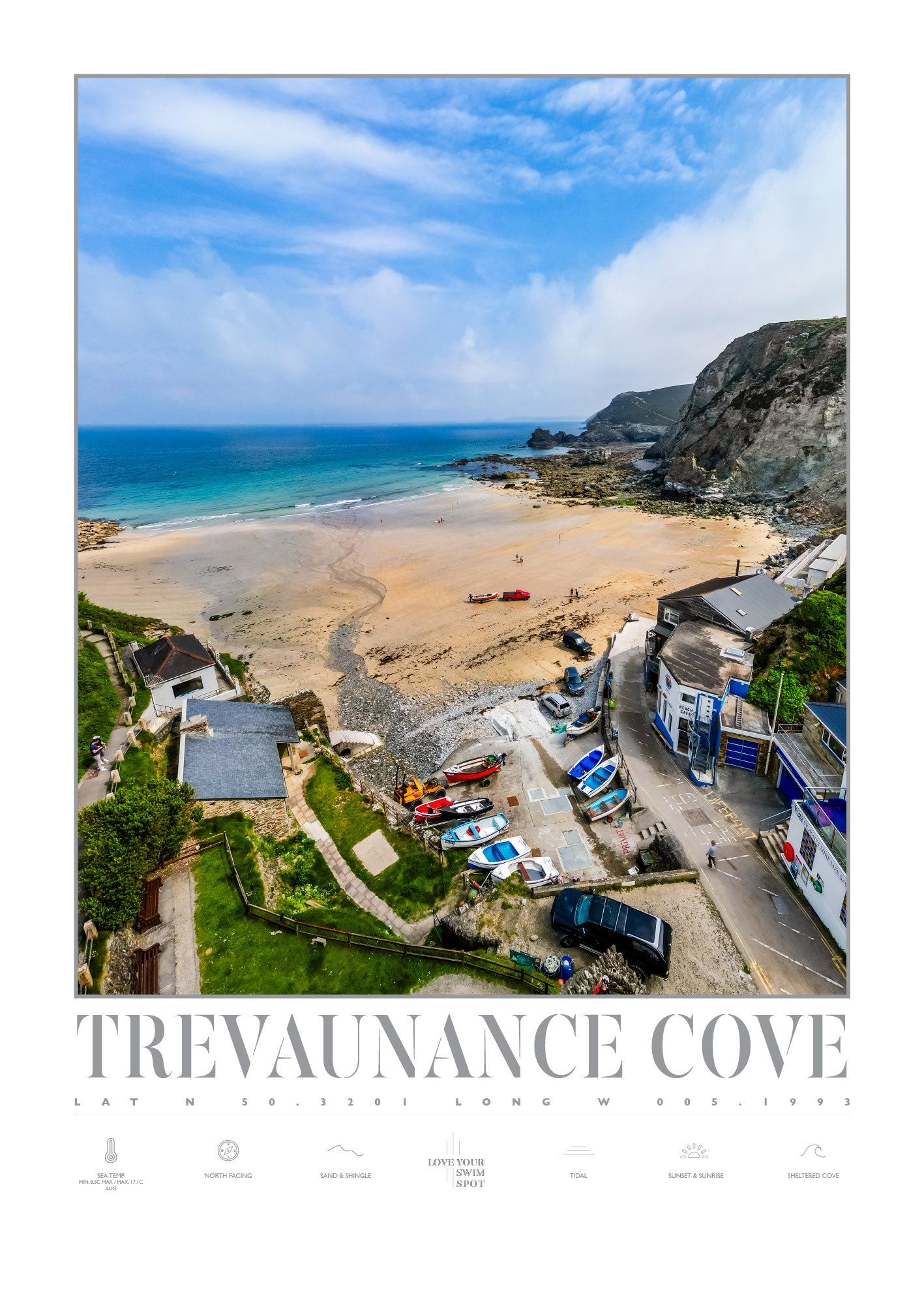 TREVAUNANCE COVE CORNWALL ENGLAND