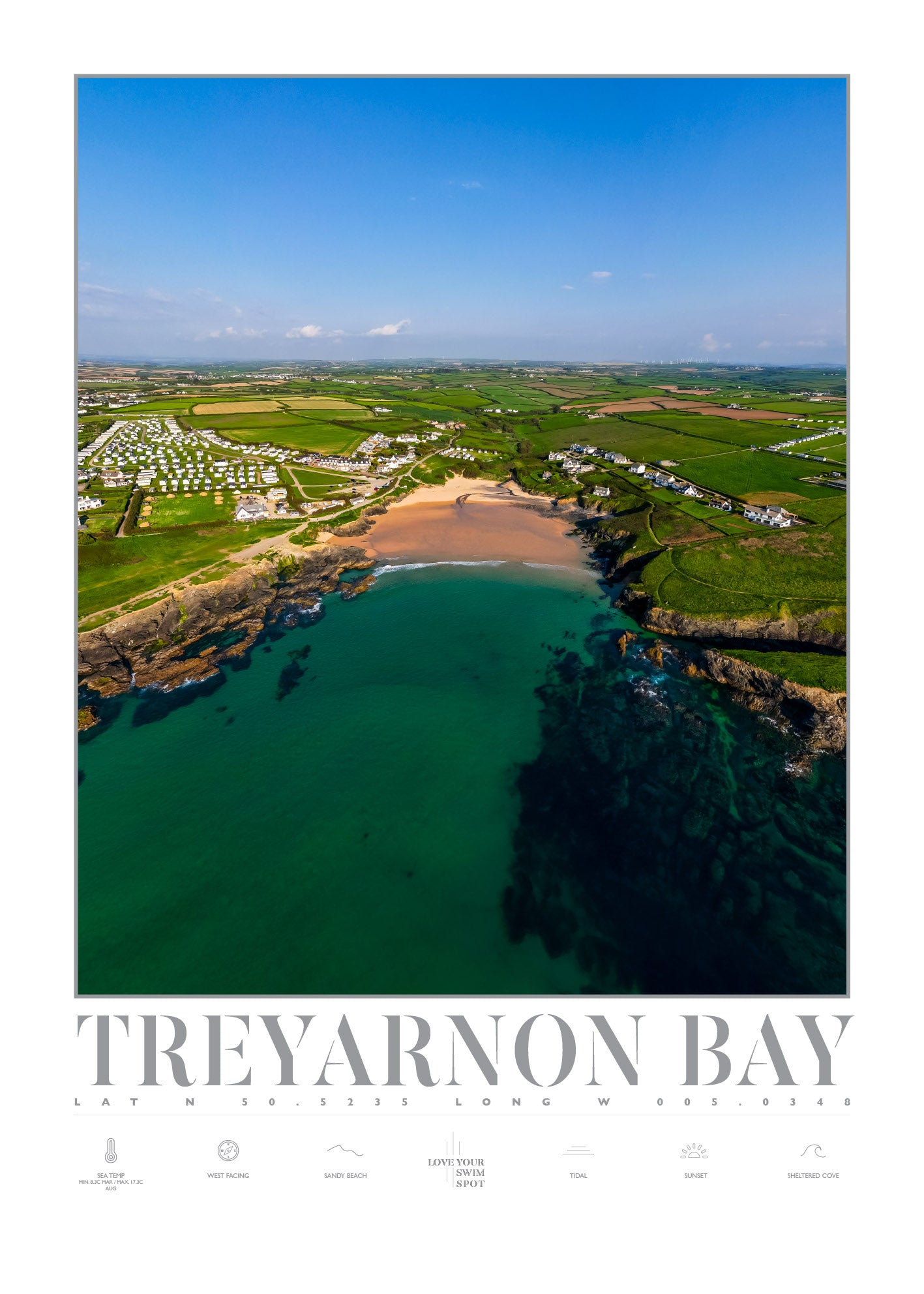 TREYARNON BEACH CORNWALL ENGLAND