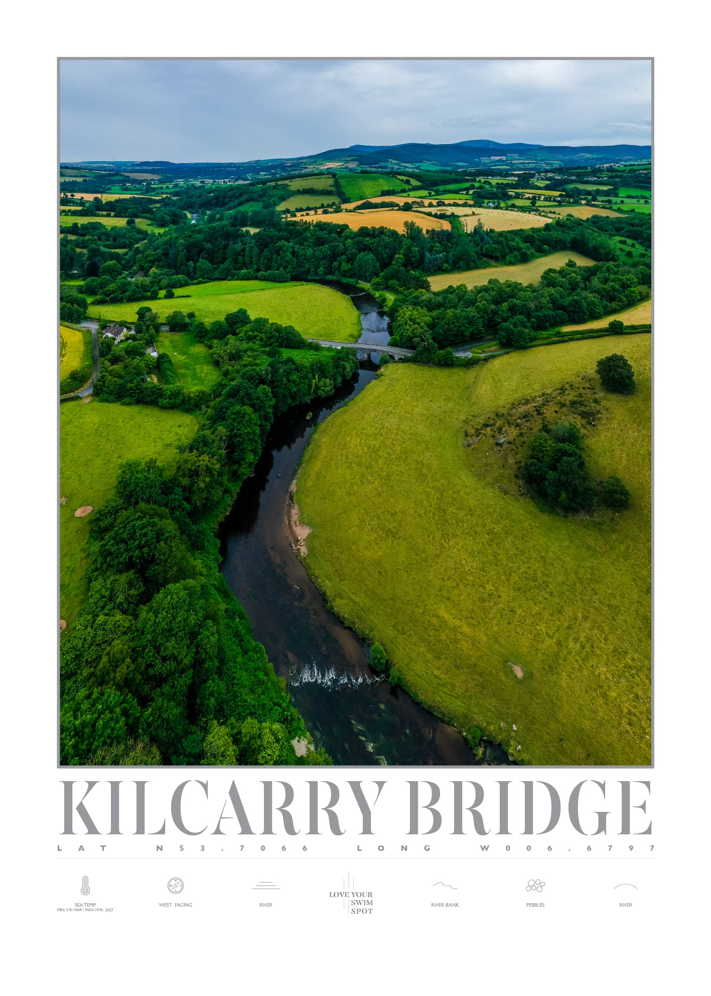 Stunning aerial photos of Kilcarry Bridge Swimming Spot on the River ...